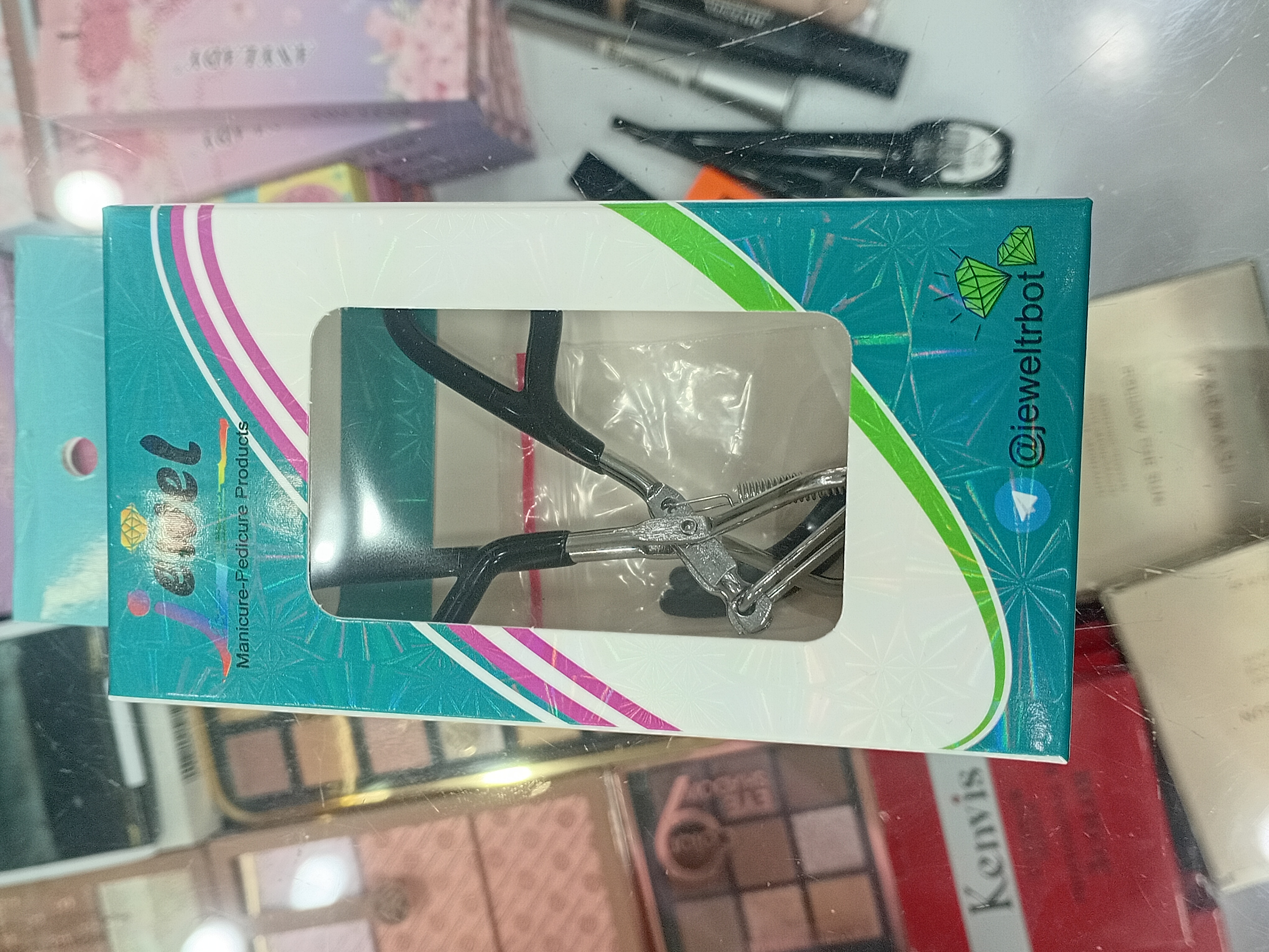 فر مژه کیفیت عالی جیول دسته مشکی